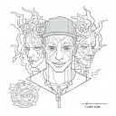 create a tattoo inspired by the band twenty one pilots tattoo design idea