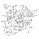 create a tattoo inspired by the band twenty one pilots tattoo design idea