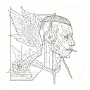 create a tattoo inspired by the band twenty one pilots tattoo design idea