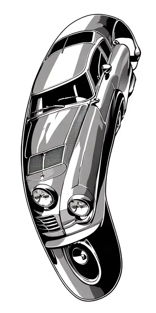 Car tattoo design idea