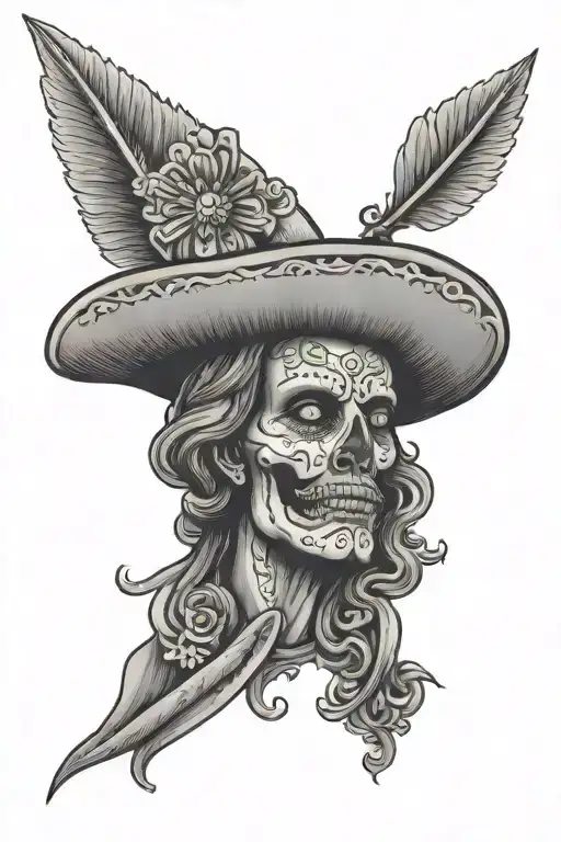 Mexican Catholic Church tattoo design idea