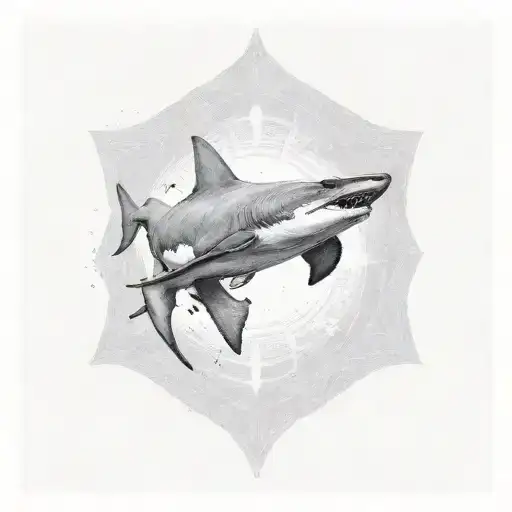 hammerhead shark tattoo design idea