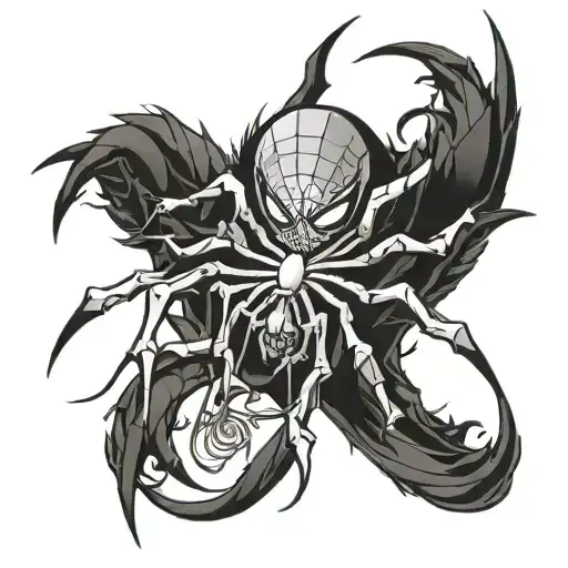 phantom troupe spider tattoo design idea