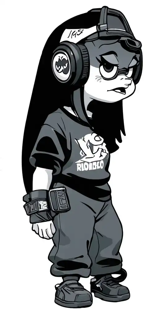 90s cartoons line up sleave tattoo design idea