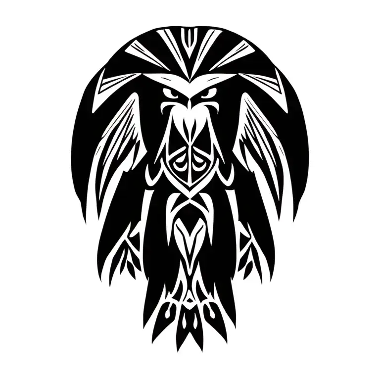 Mapuche Condor tattoo design idea