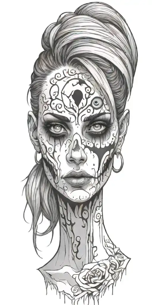 Sally Face tattoo design idea