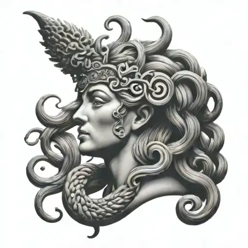 Dominican Republic , Medusa, back tattoo tattoo design idea