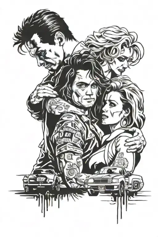 true romance movie tattoo design idea