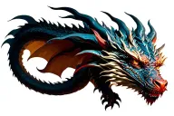 dragon leo tattoo design idea