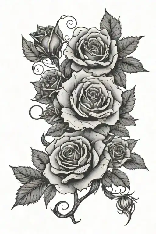 A Court of Thorns and Roses tattoo design idea