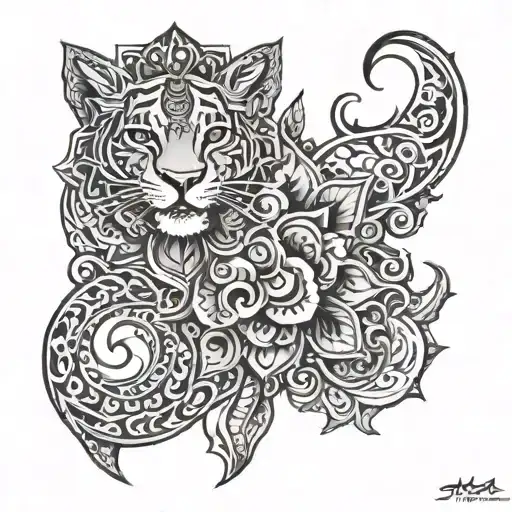 ishaa, aryan, yugesh tattoo design idea