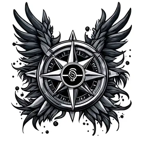 Jeep compass rose tattoo design idea