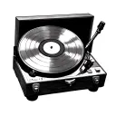 Record Player tattoo design idea