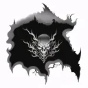 Valley of the shadow of death tattoo design idea