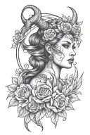 Adrianna, Capricorn, mom, wife, love, trauma, overcome tattoo design idea