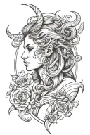 Adrianna, Capricorn, mom, wife, love, trauma, overcome tattoo design idea