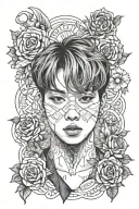 bts jungkook tae tattoo design idea