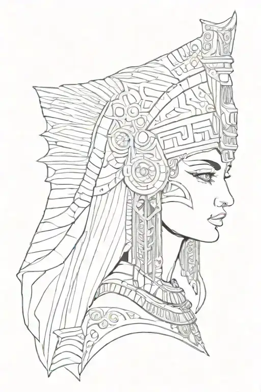 cleopatra tattoo design idea