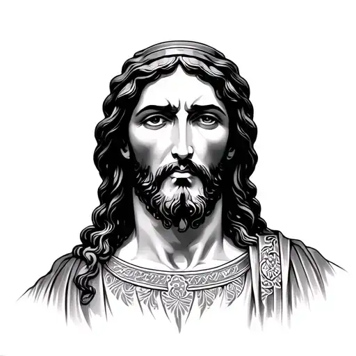 Jesus In Japanese tattoo design idea