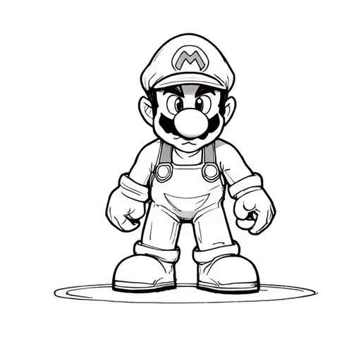 Super Mario tattoo design idea