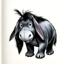 Eeyore tattoo design idea