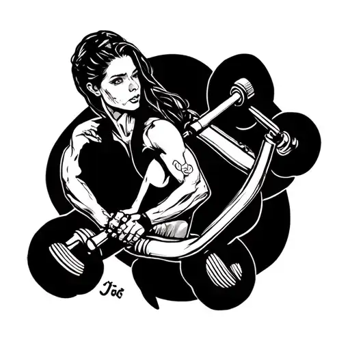 Create a tattoo that tells my story: that I was adopted, that my family is my strength, and that the gym has been my sal tattoo design idea