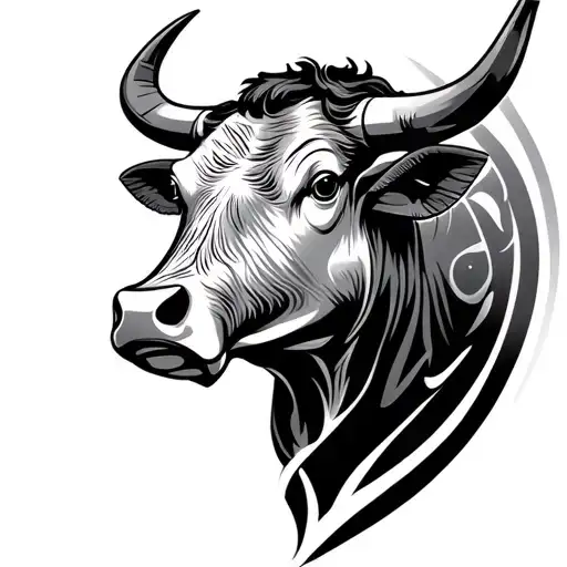 Bull Head tattoo design idea