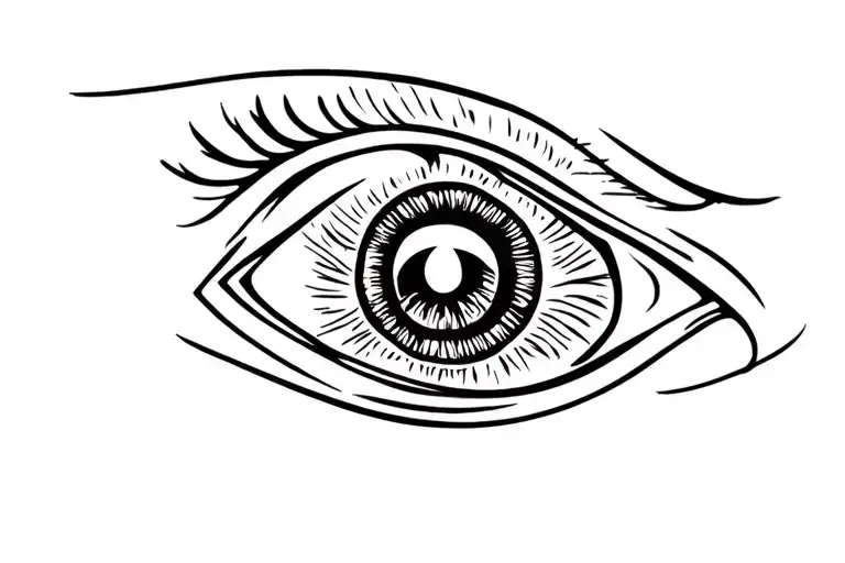 evil eye symbol tattoo design idea