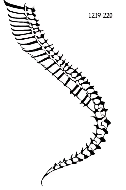 Roman's 12:19-20 spine tattoo tattoo design idea
