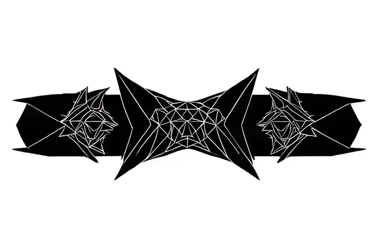 Wolf head tattoo design idea