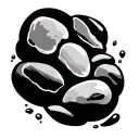 Pebble tattoo design idea