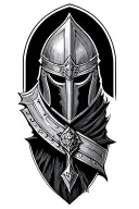 templar knight tattoo design idea