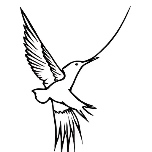 mithical bird flying. middle eastern style tattoo. glorious tattoo design idea