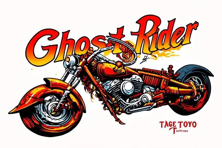 Ghost Rider tattoo design idea
