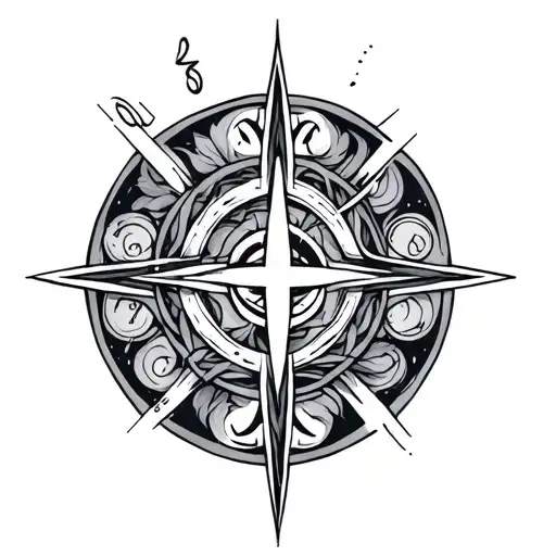 runic fine line work for top of hand tattoo design idea