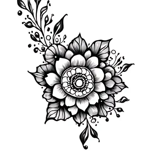 Henna tattoo design idea