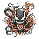 venom marvel comics tattoo design idea