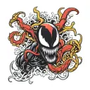 venom marvel comics tattoo design idea
