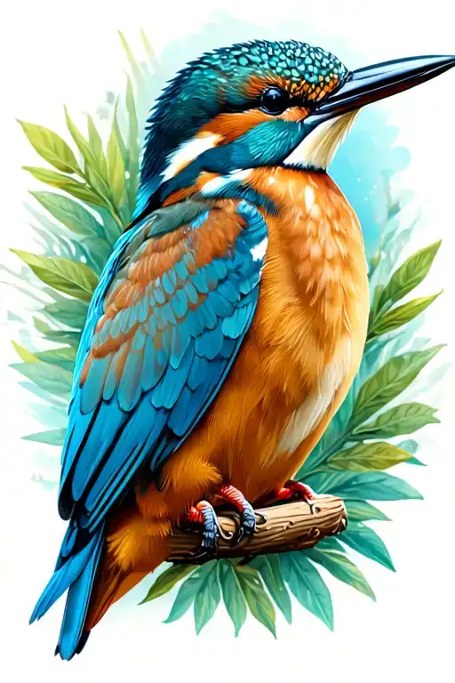 Kingfisher tattoo design idea