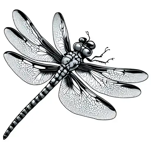 Dragonfly tattoo design idea