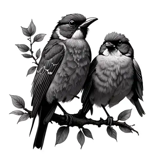 3 birds on a branch tatoo design tattoo design idea