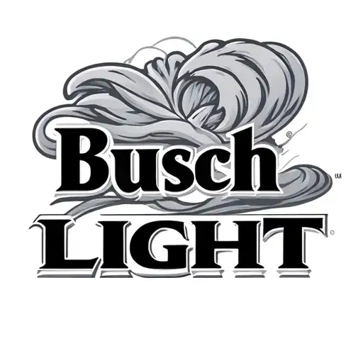 busch light logo tattoo design idea