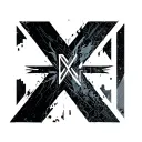 "XVI" Cyberpunk 2077 character immersed tattoo design idea