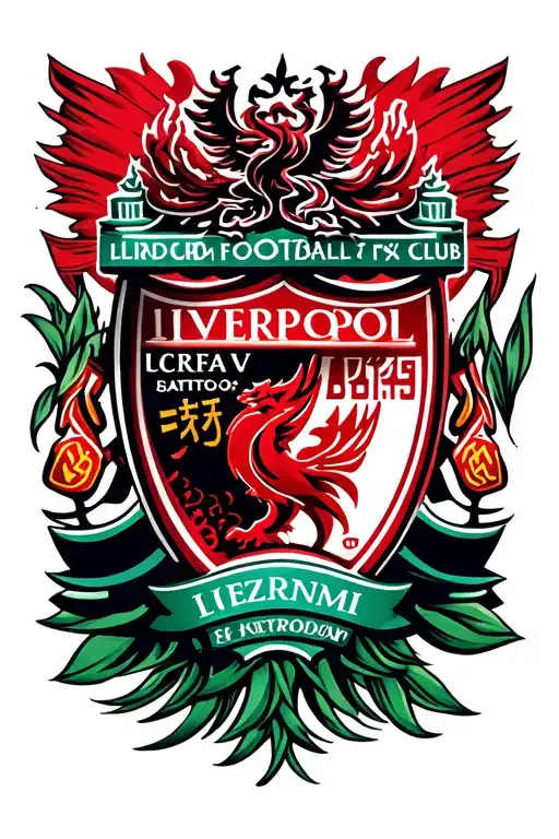 liverpool fc football club logo tattoo design idea