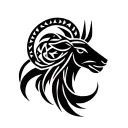 zodiac of taurus, virgo and capricorn tattoo design idea