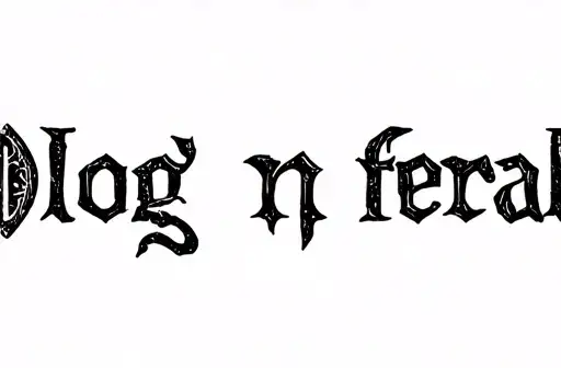 "O(log n) feral" tattoo design idea