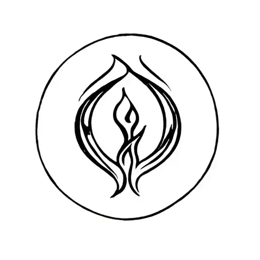 Delicious only burn tattoo design idea