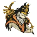 king david statue tattoo design idea