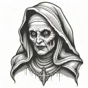 Evil Nun tattoo design idea