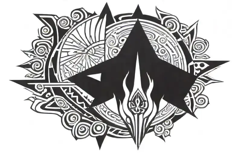 Ahsoka symbol tattoo design idea